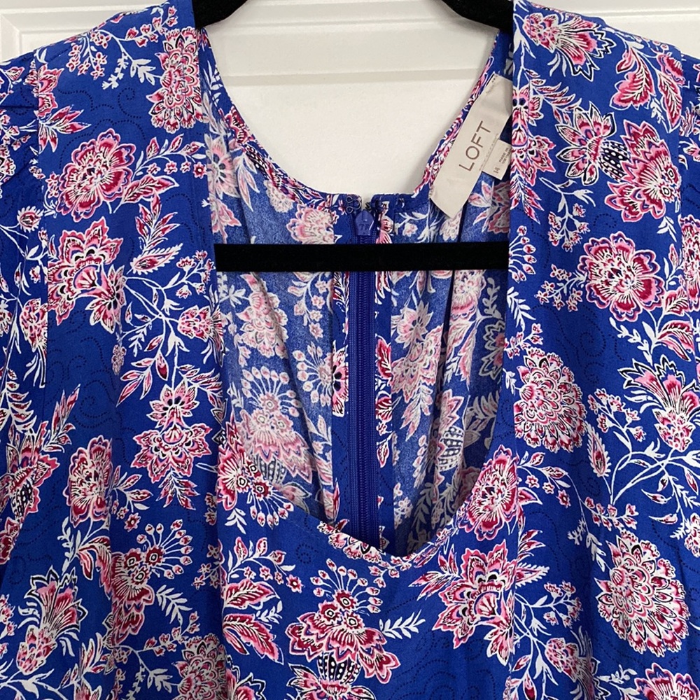 LOFT, Size 14, Beautiful Rich Color & Pattern - Picture 2 of 4